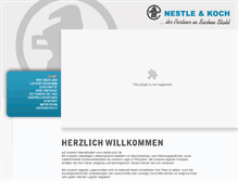 Tablet Screenshot of nestle-koch.de